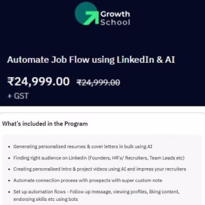 Growth School - Automate Job Flow Using LinkedIn & AI