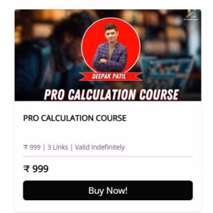 11% Club - Deepak Patil - PRO CALCULATION COURSE