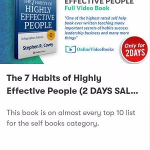 The 7 Habits of Highly Effective People