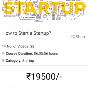 How To Start A Startup course By Dr. Vivek Bindra Sir