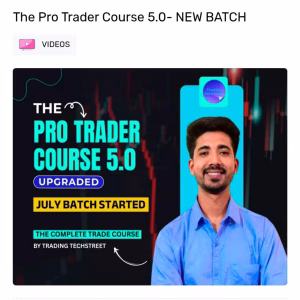 trading Techstreet The Pro Trader Course 5.0-  NEW BATCH