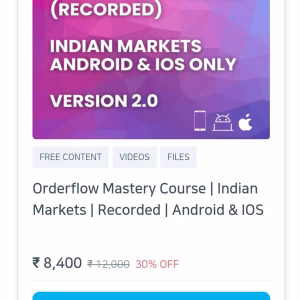 Momentrade Orderflow Mastery Course  - Indian Market