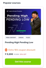 Trade in Green Course - Pending High Pending Low