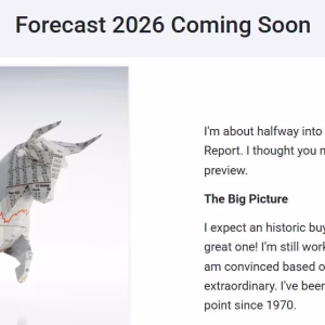 Larry Williams Forecast Report 2026