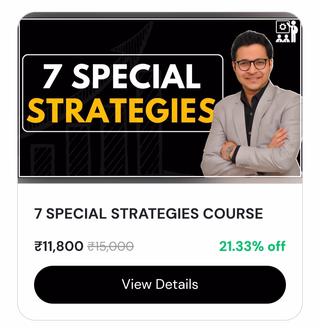 Anant ladha 7 Special Strategies Course – Invest Aaj for kal course