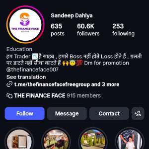 The Finance Face - Sandeep Dahiya Course 2025