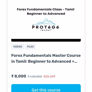 Protege Fx Course - Forex Fundamentale Master Course in Tamil : Beginner to Advanced + Technical
